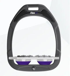 Flex-On Sättelriemen Ultra Grip Green Composite Anthrazit Grau Violett – Bild 1 von 1