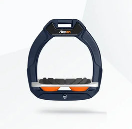 Flex-On Safe-On Kindersicherheitssteigbügel mit Neigungsgriff in Marine Grau Orange – Bild 1 von 1