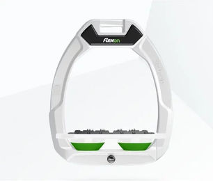 Flex-On Safe-On Platten-Sicherheitssteigbügel Ultra Grip Weiß-Grün – Bild 1 von 1