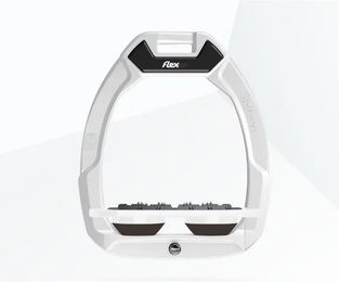 Flex-On Safe-On Reit-Sicherheitsbügel Flat Ultra Grip Weiß/Braun – Bild 1 von 1