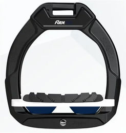 Flex-On Safe-On Reit-Sicherheitssättel Steigbügel mit Schräge und Grip in Schwarz Weiß oder Marine – Bild 1 von 1