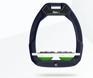 Flex-On Safe-On Reit-Sicherheitssattelplatten Ultra Grip Aluminium Weiß Grün – Bild 1 von 1