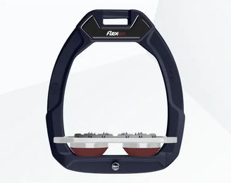 Flex-On Safe-On Reit-Sicherheitssteigbügel Flach Ultra Grip für Pferde in Marine Grau oder Bordeaux – Bild 1 von 1