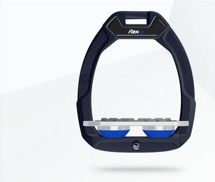 Flex-On Safe-On Reit-Sicherheitssteigbügel Flat Grip Blau Grau Blau – Bild 1 von 1