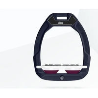 Produktbild von Flex-On Safe-On Reit-Sicherheitssteigbügel Flat Grip Braun Weiß Lila