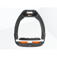 Produktbild von Flex-On Safe-On Reit-Sicherheitssteigbügel mit Neigung und Grip in Anthrazit Weiß Orange