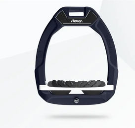 Flex-On Safe-On Reit-Sicherheitssteigbügel mit Ultra Grip Neigung aus Aluminium in Weiß/Schwarz – Bild 1 von 1