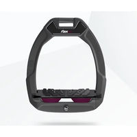 Produktbild von Flex-On Safe-On Reit-Sicherheitssteigbügel mit Ultra Grip Neigung in Anthrazit Schwarz Purpur