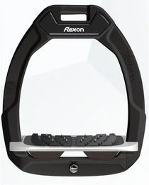 Flex-On Safe-On Reit-Sicherheitssteigbügel mit Ultra Grip Neigungswinkel in Schwarz Grau oder Braun – Bild 1 von 1