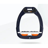 Produktbild von Flex-On Safe-On Reit-Sicherheitssteigbügel Plat Ultra Grip Aluminium Weiß Orange