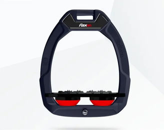 Flex-On Safe-On Reit-Sicherheitssteigbügel Plat Ultra Grip Marine Schwarz Rot – Bild 1 von 1