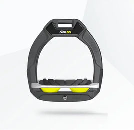 Flex-On Safe-On Reitlehn mit Sicherheitsmechanismus für Kinder in Anthrazit Grau Gelb – Bild 1 von 1
