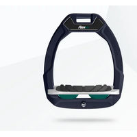 Produktbild von Flex-On Safe-On Reitsteig mit Sicherheitsmechanismus aus Aluminium in Grau/Grün