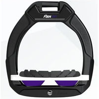 Produktbild von Flex-On Safe-On Reitsteigbügel Sicherheitsschuh mit Grip in Schwarz Weiß Violett