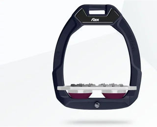 Flex-On Safe-On Reitsteigern mit Sicherheitsmechanismus Plat Ultra Grip Braun Grau Pflaume – Bild 1 von 1
