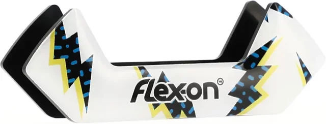 Flex-On Safe-On Sattelschutzaufkleber Flash Weiß – Bild 1 von 1