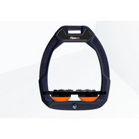 Produktbild von Flex-On Safe-On Schlagfeste Reitsteigbügel Flach Ultra Grip Marine Schwarz Orange