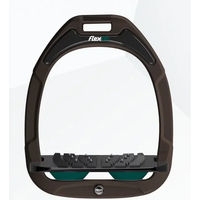 Produktbild von Flex-On Safe-On Sicherheits-Reitersteigbügel Ultra Grip mit Neigung in Braun Schwarz Grün