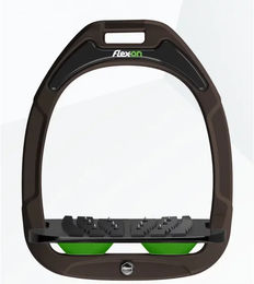 Flex-On Safe-On Sicherheits-Reitersteigbügel Ultra Grip mit Neigung in Braun Schwarz oder Grün – Bild 1 von 1