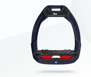 Flex-On Safe-On Sicherheits-Sättelsteigbügel mit Grip in Rot/Schwarz für Pferde – Bild 1 von 1