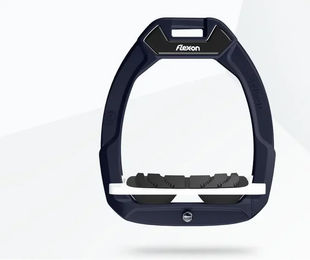 Flex-On Safe-On Sicherheits-Sporen für Reiter in Blau Weiß Schwarz – Bild 1 von 1