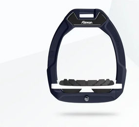 Flex-On Safe-On Sicherheits-Steigbügel für Pferde geneigt mit Grip in Braun Weiß oder Schwarz – Bild 1 von 1