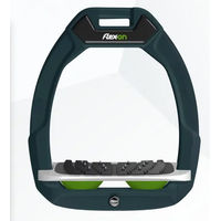 Produktbild von Flex-On Safe-On Sicherheits-Steigbügel für Pferde mit Grip in Grün/Weiß/Grün