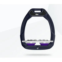Produktbild von Flex-On Safe-On Sicherheits-Steigbügel für Pferde mit Ultra Grip in Blau Grau Violett