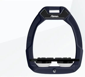 Flex-On Safe-On Sicherheits-Steigbügel Plat Grip Blau Schwarz Weiß – Bild 1 von 1