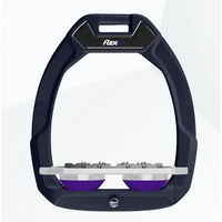Produktbild von Flex-On Safe-On Sicherheitseisen für das Reiten mit Ultra Grip in Marine Grau Violett