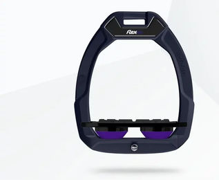 Flex-On Safe-On Sicherheitseisen für den Reitsport in Blau Schwarz Violett – Bild 1 von 1
