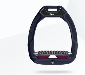 Flex-On Safe-On Sicherheitseisen für Endurance Reiten Rot Grau Prun Flex – Bild 1 von 1
