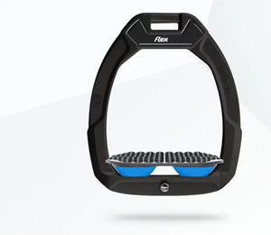 Flex-On Safe-On Sicherheitseisen für Endurance Reiten Schwarz Grau Blau – Bild 1 von 1