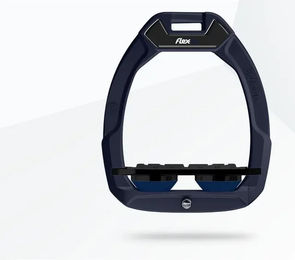 Flex-On Safe-On Sicherheitseisen für Pferde in Blau Schwarz Marine mit Grip-Funktion – Bild 1 von 1