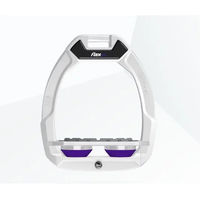 Produktbild von Flex-On Safe-On Sicherheitseisen für Reiter mit Grip in Weiß Grau Violett
