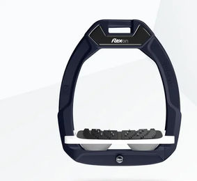 Flex-On Safe-On Sicherheitseisen für Reiter mit Ultra Grip Aluminium Weiß Grau – Bild 1 von 1
