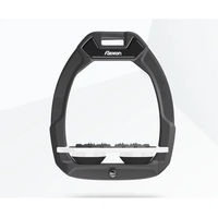 Produktbild von Flex-On Safe-On Sicherheitseisen für Reiter mit Ultra Grip in Anthrazit Weiß und Schwarz