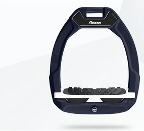 Flex-On Safe-On Sicherheitseisen für Reiter mit Ultra Grip in Blau Weiß Schwarz – Bild 1 von 1