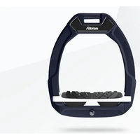 Produktbild von Flex-On Safe-On Sicherheitseisen für Reiter mit Ultra Grip in Blau Weiß Schwarz