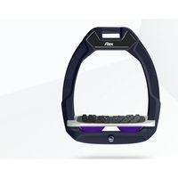 Produktbild von Flex-On Safe-On Sicherheitseisen für Reiter mit Ultra Grip in Braun Grau Violett