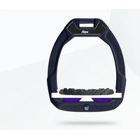 Produktbild von Flex-On Safe-On Sicherheitseisen für Reiter mit Ultra Grip in Marine Weiß Violett