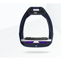Produktbild von Flex-On Safe-On Sicherheitspferdeisen mit geneigtem Grip in Marine Weiß Violett