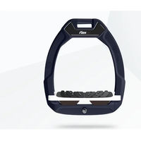 Produktbild von Flex-On Safe-On Sicherheitspferdeisen mit Ultra Grip Neigung in Blau Weiß Braun