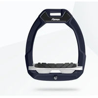 Produktbild von Flex-On Safe-On Sicherheitspferdetrensen mit geneigtem Grip Blau Grau Weiß