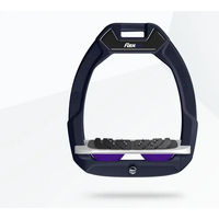 Produktbild von Flex-On Safe-On Sicherheitsreitbeschläge aus Aluminium in Grau/Lila mit Ultra Grip