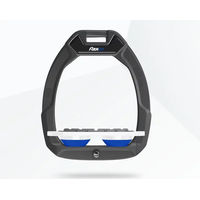 Produktbild von Flex-On Safe-On Sicherheitsreitbügel Flach mit Grip in Anthrazit Weiß Blau