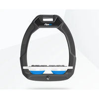 Produktbild von Flex-On Safe-On Sicherheitsreitbügel Flach mit Grip in Anthrazit Weiß Blau