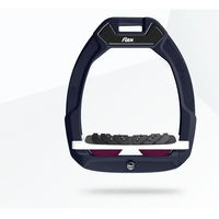 Produktbild von Flex-On Safe-On Sicherheitsreitbügel Geneigt mit Ultra Grip in Braun Weiß Lila
