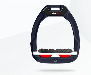 Flex-On Safe-On Sicherheitsreiten Steigbügel mit Ultra Grip in Marine Weiß Rot – Bild 1 von 1