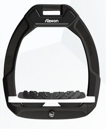 Flex-On Safe-On Sicherheitsreiten Steigbügel mit Ultra Grip Neigung in Schwarz Weiß Schwarz – Bild 1 von 1